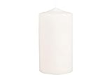 Rayher 3140596 Stumpenkerze, creme, rund, Länge 20 cm, 7 cm ø,100% Paraffin,...