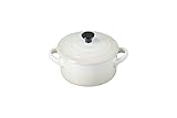 Le Creuset Mini-Cocotte aus Steinzeug, 200 ml, 10 x 5 cm, Meringue, 71901107160100