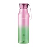 Friendly Thermos, hochwertige Wasserflasche aus Kunststoff, sportlicher Becher, Tragegurt...