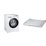 Samsung WW90T504AAW/S2 Waschmaschine & SKK-DD Waschmaschinenzubehör/ 60,5 cm/Auszug bis...