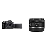 Canon EOS R10 Systemkamera + RF-S 18-45mm F4.5-6.3 is STM Zoomobjektiv & RF 50mm F1.8 STM...