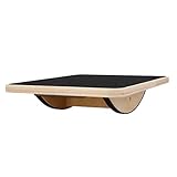 Wukesify Gleichgewichtsboard Balance Board Holz Wackelbrett Therapiekreisel Balance Board...