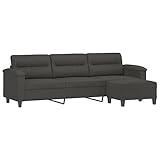 Tidyard 3-Sitzer-Sofa mit Hocker Schlafsofa Sofabett Loungesofa Schlafsessel Polstermöbel...