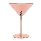 WOHPNLE Edelstahl-Martini-Gläser, 220 Ml, Martini-Gläser, Elegante Cocktailgläser,...