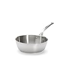 de Buyer - konische Sauteuse MILADY aus Edelstahl - 24 cm - 3411.24, Silber