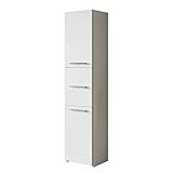 Badezimmerschrank Libra S43, Seitenschrank Hochschrank Farbauswahl Schrank Midi-Schrank...