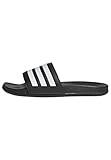 adidas Unisex Adilette Comfort Slides, Core Black / Cloud White, 46