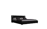 Sedexx Luna Doppelbett 180x200 cm Polsterbett/Bett/Designerbett mit LED...