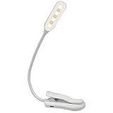 RENSHENKTO USB LED Schreibtischlampe Clip On Licht 3 Helligkeitsmodi Augenfreundlich...