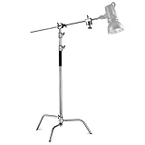 Neewer Pro 100% Edelstahl Heavy Duty C Stand mit Boom Arm - Max Höhe...