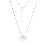 Golders Elegantes Damen Collier 925 Sterling Silber vergoldet mit funkelndem Zirkonia...