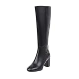 Hotberry Damen Stiefeletten Warme Lange Stiefel Hohe Boots Elegante Sexy Runde...