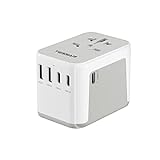 TESSAN Reiseadapter Weltweit, Universal Reiseadapter mit 2 USB und 3 USB C,...