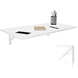 KDR Produktgestaltung Wandklapptisch Schreibtisch Tischplatte 80x40 cm in Weiß Klapptisch...