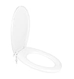 BigDean WC-Sitz oval - weiß 46x37 cm - Aus Thermoplast-Kunststoff - Einfache...