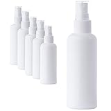 6 x 100 ml Sprühflasche Set leer in Weiß aus 100% PE Kunststoff (Plastik) -...