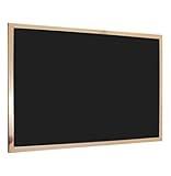 H HANSEL HOME - Blackboard, Kreidetafel mit Holzrahmen für Schule, Wohnung und...