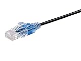 Monoprice Cat6A Patch-Ethernet-Kabel – 1,5 m – Schwarz | UTP, 30AWG, 10G, reines...