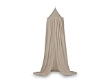 Jollein Baldachin Vintage Nougat - Höhe 245 cm - Betthimmel Babybett Kinderzimmer - Beige