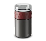 alfi ENDLESS FOOD MUG 500ml, med. red, Thermobehälter für Essen Edelstahl mit Snackpot,...