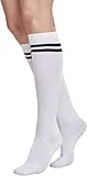 Urban Classics Damen Ladies College Socken Strümpfe Kniestr mpfe, White/Black, 36-39 EU