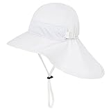 Durio Sonnenhut Baby Sonnenhut Kinder mit Nackenschutz Verstellbarer Faltbare Sommerhut...