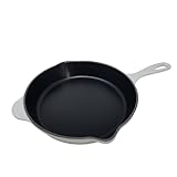 Le Creuset Emaillierte Gusseisen 10-1/4-Zoll-Pfanne mit Eisengriff, Dampf (Dampf)