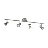 ELC LED Deckenlampe, Spotbalken drehbar und schwenkbar, Deckenstrahler inkl. 4x 5W GU10...