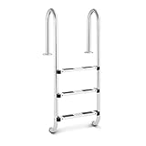 Uniprodo Uni_Pool_Ladder_1320 Poolleiter Edelstahl 3 Stufen Schwimmbadleiter 180...