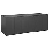 KEAAN Outdoor Aufbewahrungsboxen, Garten-Kissenbox, PE-Rattan, 291 x 100,5 x 104 cm,...