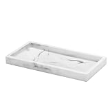 Luxspire Badezimmertablett, Harz Schminktisch Tablett Organizer Deko Rechteckig...