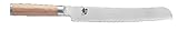 KAI DM-0705W SHUN WHITE Brotmesser 9 (23,0 cm, Silber,holzfarbe