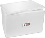 THERM BOX Styroporbox 61W 53x33x34cm Wand 3cm Volumen 61,5L Isolierbox Thermobox...