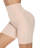 BESDEL Damen Butt Lifter Miederhose Kontrolle Shapewear Figurformender Beige M