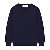 Kid Nation Kids Slouchy Soft Brushed Fleece Casual Basic Crewneck Sweatshirt für Jungen...