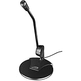 Speedlink PURE Desktop Voice Microphone - Tischmikrofon mit Klinkenstecker für...