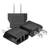 3 Stück Reiseadapter, EU to US Adapter, USA Adapterstecker USA auf EU US zum 2 Pin...