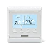 SPORWAY Smart Thermostat Fußbodenheizung Programmierbare: 3A/230V LCD Digital...