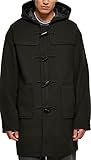 Urban Classics Men's TB5542-Duffle Coat Mantel, Black, 5XL