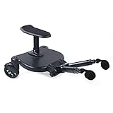 Kiddyboard Kinderwagen-Pedal Universal Buggy Board Trittbrett mit Sitz für Kinder im 3-7...