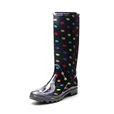 DREAM PAIRS Wasserdicht Regenstiefel Damen Bequem Regenschuhe Gummistiefel...