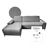 KALINU Mehner® Sofabezug L Form Hellgrau Sofa Überzug Sofaschoner Couch Überzug...