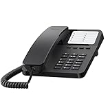 Gigaset DESK 400 - Schnurgebundenes Telefon mit elastischem Kabel - Platz für 10...