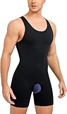 Gotoly Herren Shapewear Bodysuit Bauchweg Stark Formend Full Body Shaper mit Bein Shorts...