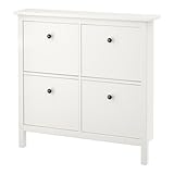 Ikea HEMNES Schuhschrank mit 4 Fächern; in weiß; (107x101cm)