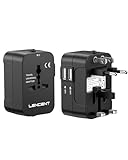 LENCENT Reiseadapter Weltreise Reisestecker für 150+ Länder, Weltweit Universaler...