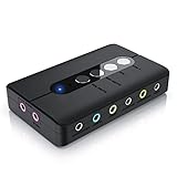 CSL - USB Externe Soundkarte, 7.1 Surround Sound, USB Audio Stereo Adapter, External Sound...