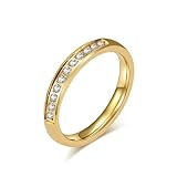 Hasdnker Ring Ringe Damen Bijouterie Herren Breiter Ehering Mit Zirkonia-Steinen Lila...