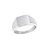 s.Oliver Ring Edelstahl Herren Ringe, Silber, Kommt in Schmuck Geschenk Box, 2027429