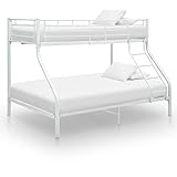 KOIECETA Etagenbett Stockbett Bettgestell Metallbett Bett Hochbett...